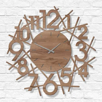 Hodiny Designové hodiny - Vortex, Dub tabákový (nedostupný) | DUBLEZ