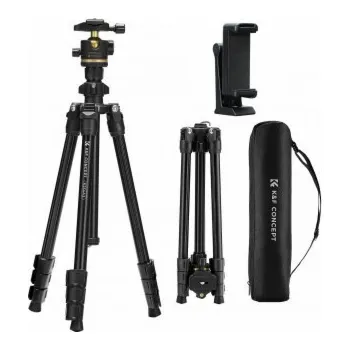 Stativ K&F Stativ Concept K234A3 s kulovou hlavou BH-36 a držákem telefonu