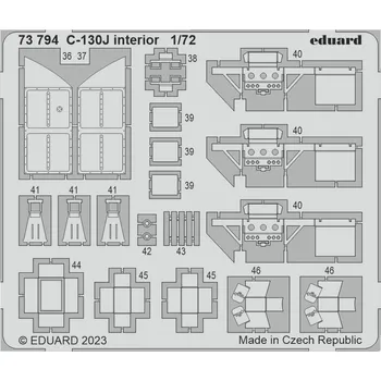 Plastikový model C-130J interior 1/72 recommended for ZVEZDA - Eduard 73794