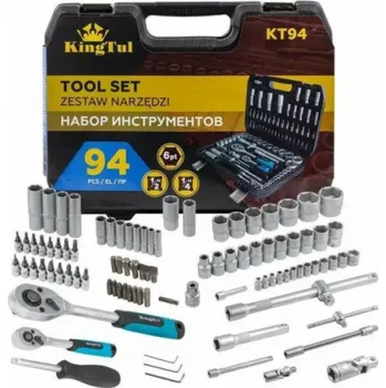 Sada nářadí KingTul Sada nářadí 94 kusů 1/2, 1/4 (6hranná) (4-32 mm)