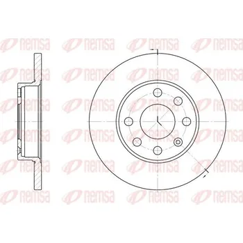 Brzdový kotouč Brzdový kotouč REMSA 6059.00