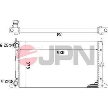 Chladič motoru JPN 60C9068-JPN Chladič, chlazení motoru (60C9068-JPN)