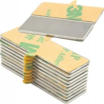 Dekorativní magnet Magnet magnet destičkový s lepidlem 3M samolepicí 30x10x1mm 10 Ks 3420
