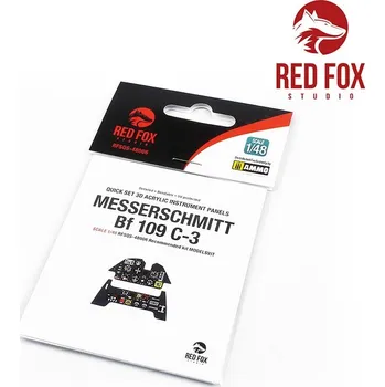 Plastikový model Messerschmitt&nbsp;Bf&nbsp;109C-3&nbsp;(for&nbsp;Modelsvit&nbsp;kit) - Red Fox Studio RFSQS-48006