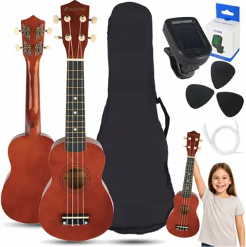 Ukulele LUNA GUITARS SUPRIMO UK21 SET DW sopránové ukulele 21 tmavě modré