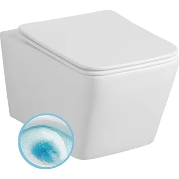 Klozet Sapho PORTO závěsná WC mísa, Vortex Rimless, 36x52cm, bílá