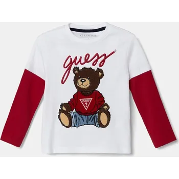 Dětské bavlněné tričko Guess N4BI08.I3Z14.9BYH bílá 00X, vel. 113-118