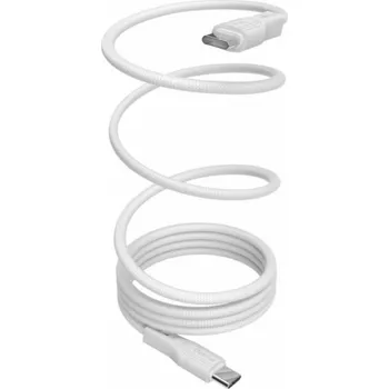 Datový kabel Puro Magnetic USB-C - USB-C 60W USB 3.2 (20 Gbps) 1m magnetický kabel - bílý