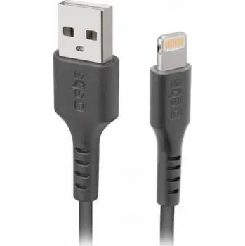 Datový kabel SBS Mobile USB-A - Lightning USB kabel 1 m černý (JAB-7541185)