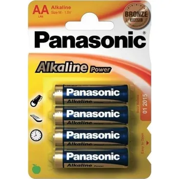 Článková baterie Alkalické baterie Panasonic AA (R6) 4 ks