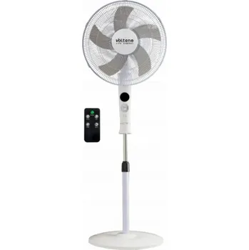 Domácí ventilátor Volteno PODLAHOVÝ VENTILÁTOR BÍLÝ + DÁLKOVÉ OVLÁDÁNÍ + DISPLEJ 40 cm