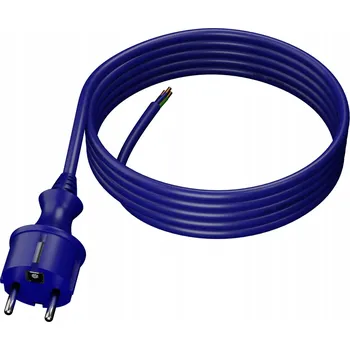 elektrický kabel Kabel s přímou zástrčkou IP44, polyuretanový H07BQ-F 3x1,5, 4 m