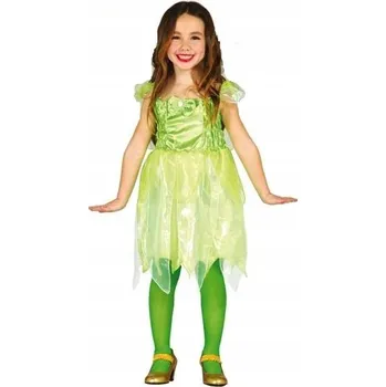 Karnevalový kostým KOSTÝM LESNÍ ZVONEK VÍLA POHÁDKOVÝ ZELENÝ 128