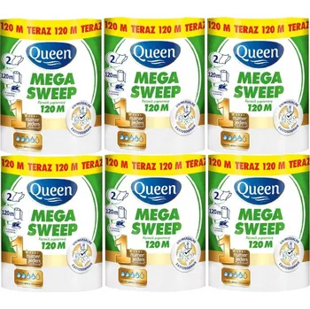 Utěrka Kuchyňská utěrka Queen Mega Sweep 2vrstvá 100 m