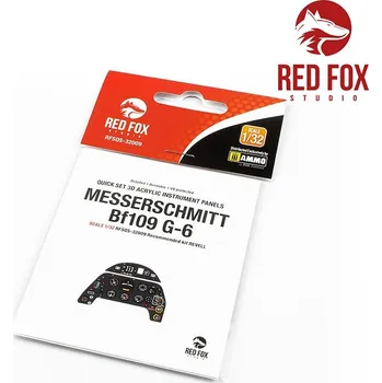 Plastikový model Messerschmitt&nbsp;Bf&nbsp;109G-6&nbsp;(for&nbsp;Revell&nbsp;kit) - Red Fox Studio RFSQS-32009