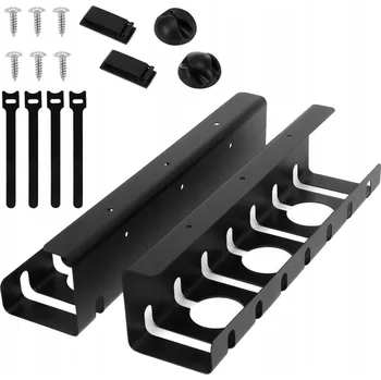 kabelová chránička 2x MASKOVACÍ ORGANIZÉR KABELŮ POD STŮL DO KANCELÁŘE - LIŠTA, POLICE, SADA