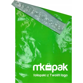 Obálka FÓLIOVÉ OBÁLKY KURÝRNÍ S VAŠÍM LOGEM 400X500 40X50 100 ks zelená