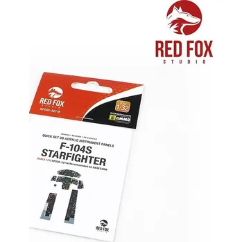 Plastikový model F-104S&nbsp;Starfighter&nbsp;(for&nbsp;Hasegawa&nbsp;kit) - Red Fox Studio RFSQS-32116