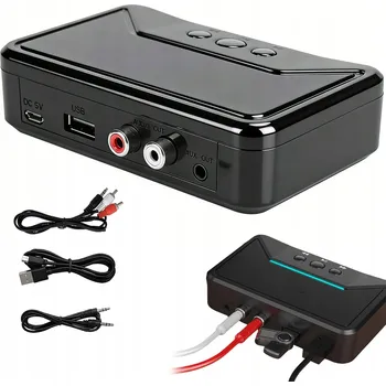 Bluetooth adaptér Bluetooth 5.3 Vysílač a Přijímač AUX Jack RCA USB