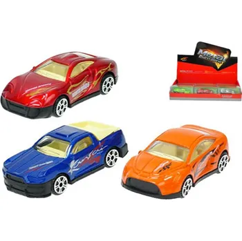 autodráha Auto sportovní model 7cm kovové různé druhy s grafikou