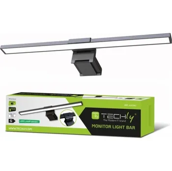 Lampička Techly Dotyková LED lampa 5W pro monitor, počítač, USB, technicky nastavitelná, stmívatelná