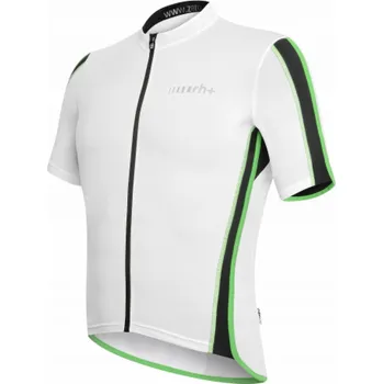 Sport RH+ Cyklistický dres zeroSprint FZ bílo-černo-jasně zelený - M