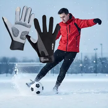 Cyklistické rukavice Zimní sportovní cyklistické rukavice s dotykovou funkcí XL