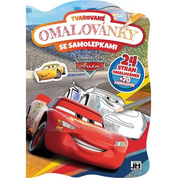 Jiri Models Omalovánky tvarované + samolepky Auta (Cars)