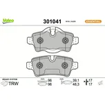 Sada brzdových destiček, kotoučová brzda VALEO 301041