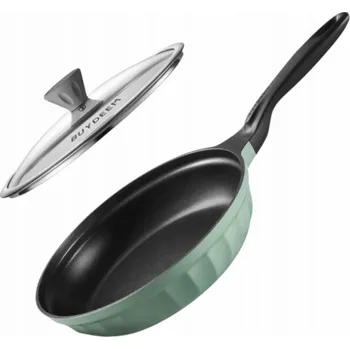 Pánev Mellow Yellow BUYDEEM Hliníková nepřilnavá pánev 25 cm, model CP151, příjemně nazelenalá