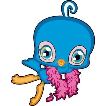 Samolepící dekorace Dekorace Littlest Pet Shop PTÁČEK (pěnová samolepící na stěnu, sklo, nábytek apo