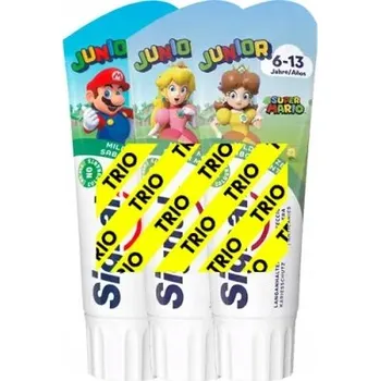 zubní pasta Signal 0-6 Dětská zubní pasta Super Mario s příchutí těstovin 3x75ml