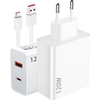 Nabíječka se dvěma porty 120W pro Xiaomi + kabel 1m