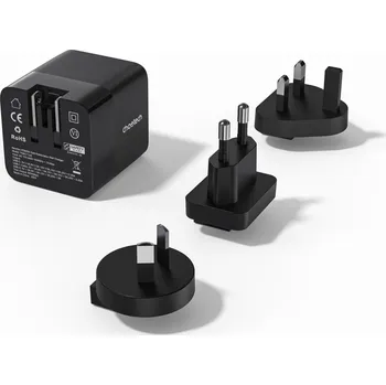 Mobilní telefon Choetech Digital PD65W GaN Multiple Plugs Charger with Retractable Type-C Cable PD6071