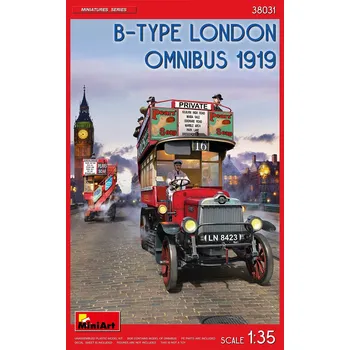 Plastikový model B-Type London Omnibus 1919 (incl.PE & decals) - MiniArt 38031