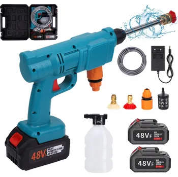Akumulátorová tlaková myčka, sada v kufříku 2 akumulátory 48V 12000 mAh