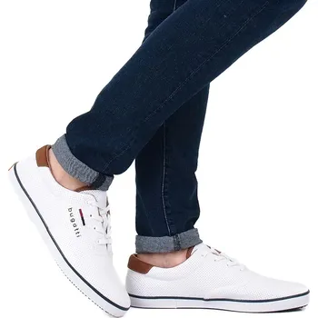 Pánské tenisky Pánské bílé perforované tenisky Bugatti Velikost: 41