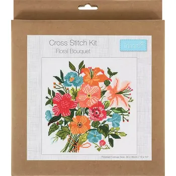 Vyšívací vzor Sada na vyšívání GCS134 Kytice (Counted cross stitch kit : Floral Bouquet)