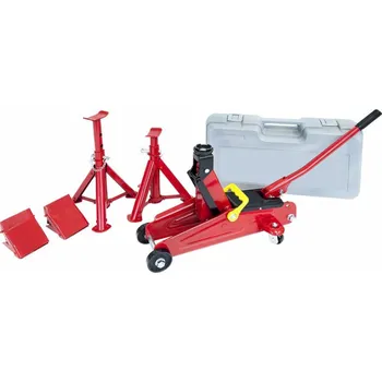 Hever Airpress Dílenský set JJ v kufříku: 2T hever + 2T podstavce + klíny pod kola (72010)