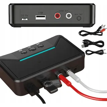 Bluetooth adaptér BLUETOOTH ADAPTÉR PRO VĚŽE, ZESILOVAČE HiFi AUX CHINCH JACK, PŘIJÍMAČ 5.3 NFC