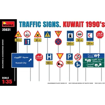 Plastikový model Traffic Signs, Kuwait 1990's - MiniArt 35631