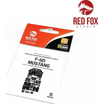 Plastikový model F-6D&nbsp;Mustang&nbsp;(for&nbsp;Tamiya&nbsp;kit) - Red Fox Studio RFSQS-32080
