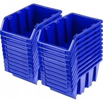 Úložný box 20x Skladový kontejner box NP8 Modrá