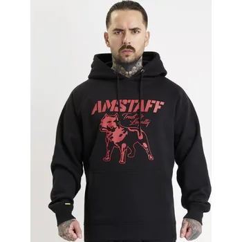 Pánská mikina Pánská Mikina Amstaff Logo 2.0 black/red velikost: M