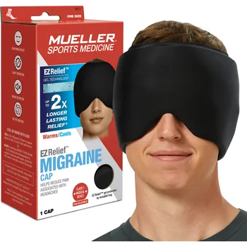 Zdravotnický oděv Mueller® EZ Relief™ Migraine Cap, gelová čepice proti migréně a bolesti hlavy