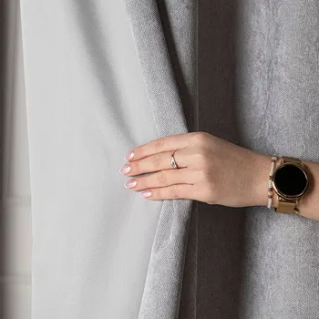 Obraz ZÁCLONY DO OBÝVÁKU POLOZATEMŇOVACÍ S KOLEČKY 140x210 CM SVĚTLE ŠEDÉ SOFT