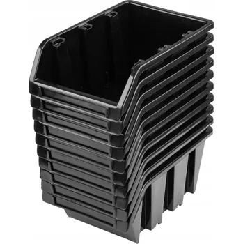 Úložný box 10x Skladový box / přepravka NP8 černá