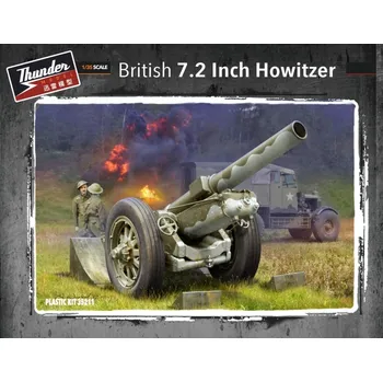 Plastikový model British 7,2 inch howitzer - Thunder Model 35211