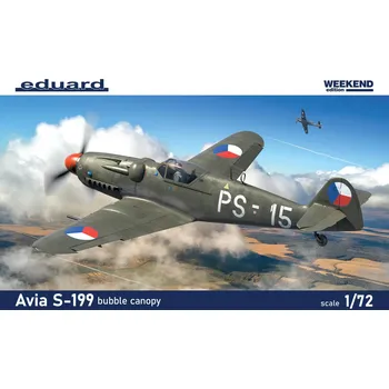 Plastikový model Avia S-199 s vypouklým překrytem kokpitu (Weekend Edition) - Eduard 7471
