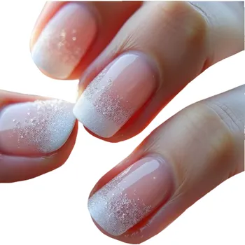 Umělé nehty Zimní design umělé nehty 24 ks Čtvercový tvar s 3D mašličkami Jemný třpyt pro domácí manikúru Nehtové umění na ruce